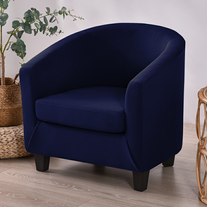 Funda elástica sillón relax Edir azul 1 plaza patron
